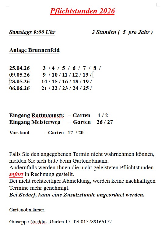 Brunnenfeld, Fr&uuml;hjahr