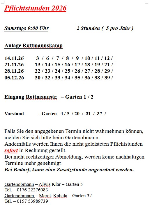 Herbst, Rottmanskamp